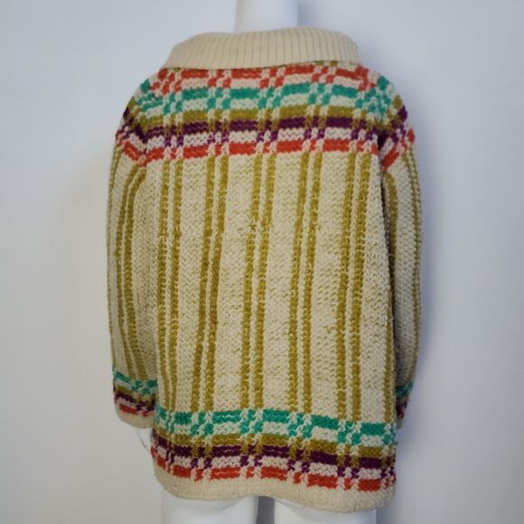 Vintage 60's Campus Casuals Cream Sweater AS IS - Picture 3 of 11